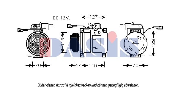 AKS DASIS Kompresors, Gaisa kond. sistēma 851398N